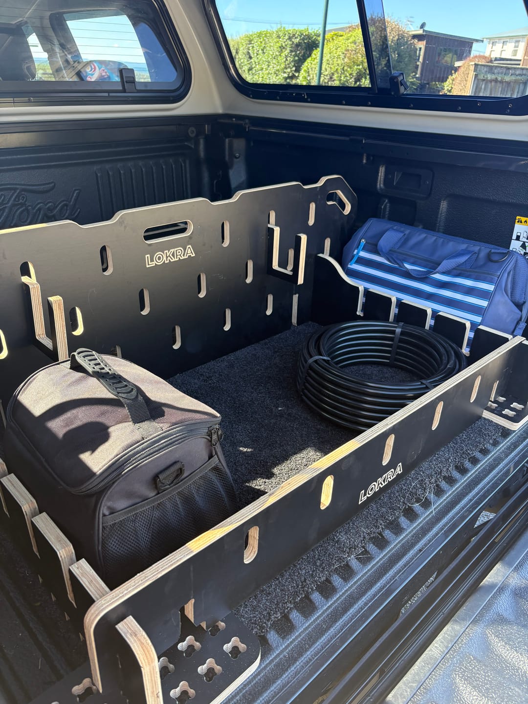 Customer photo review of Ute Tray Storage Divider - Toolbox & Drawer Alternative | LOKRA