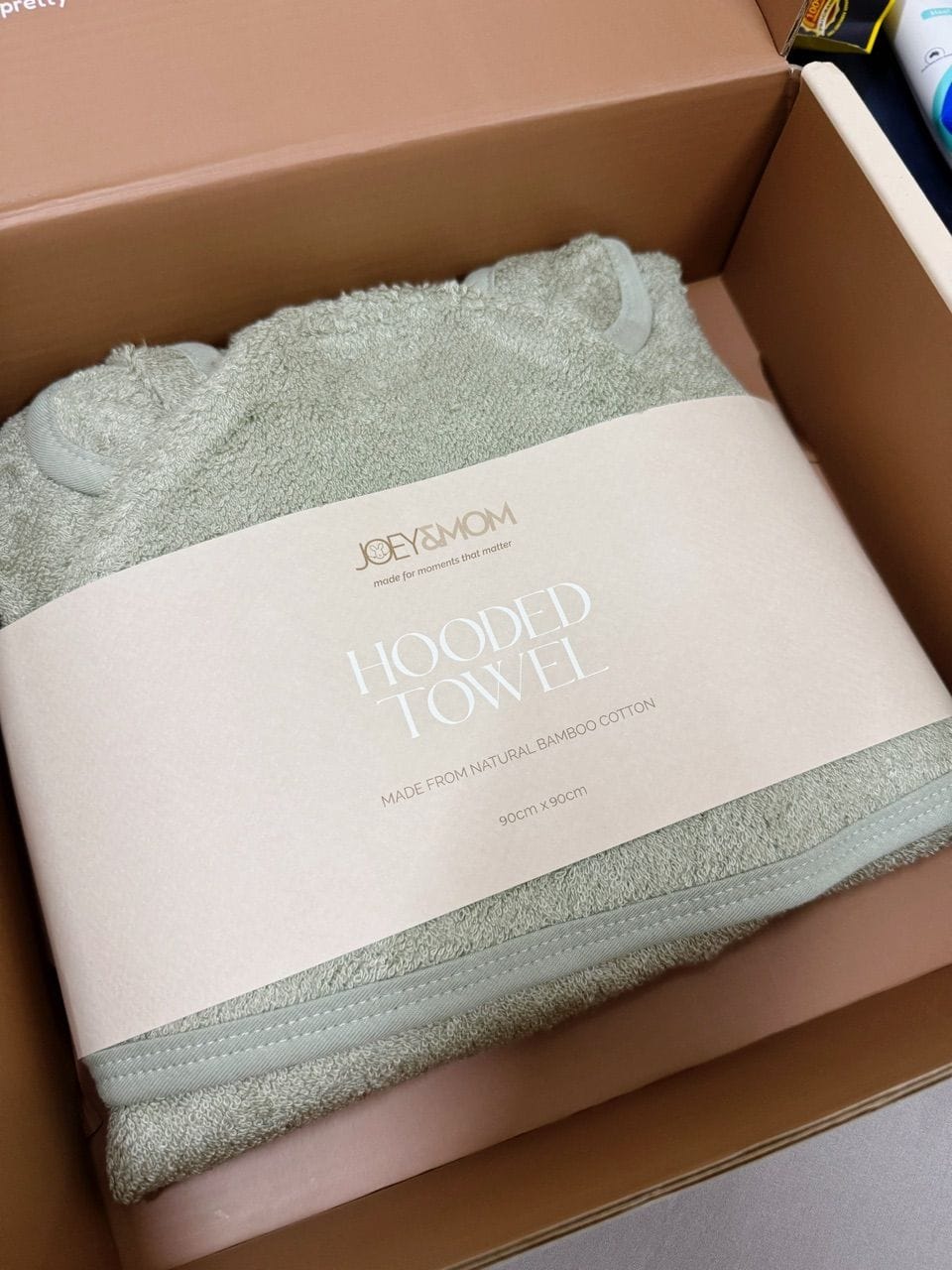 Customer photo review of Hooded Towel (Bamboo-Cotton)