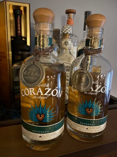 Customer photo review of BF Corazon Tequila Single Barrel Reposado Aged in Liquor Lineup Eagle Rare bourbon barrel