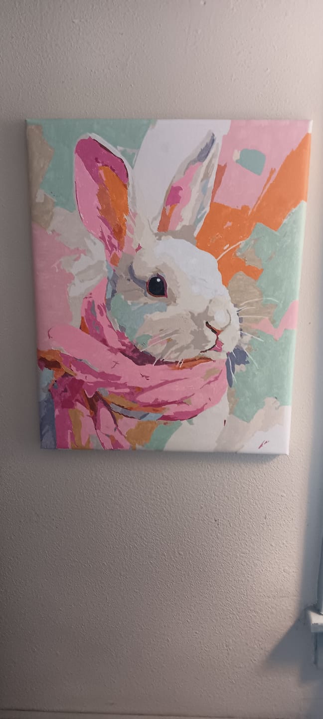 Customer photo review of Pastel bunny | Paint by Number