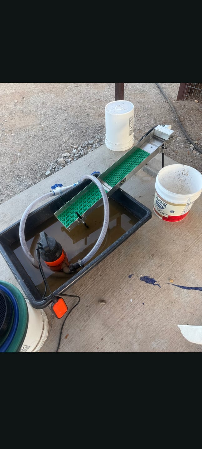 Customer photo review of 6X42 Double Mat Sluice Box with Dream Mat | Gold Prospecting Equipment