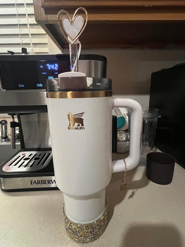 Customer photo review of Double Heart Deluxe Metal Straw Topper