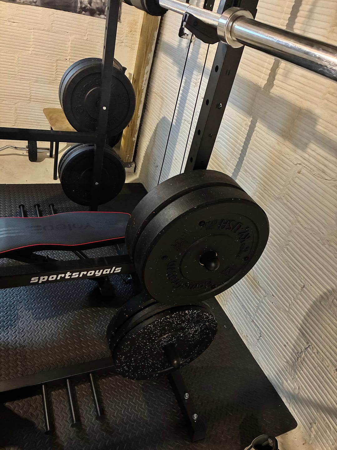 Customer photo review of URA-MAX COLORED Bumper Plate Sets