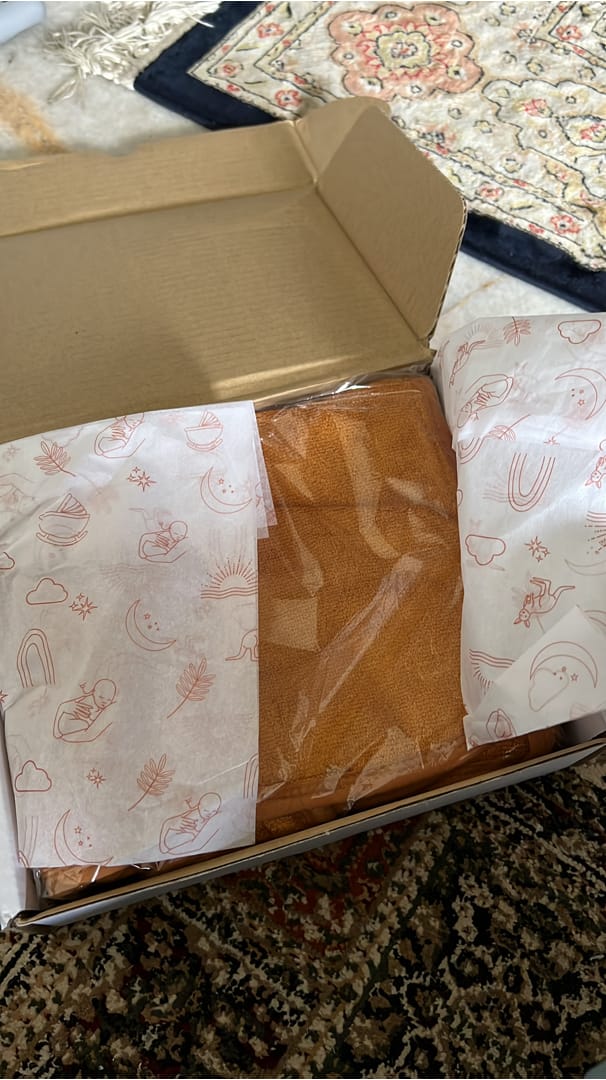 Customer photo review of Hooded Towel (Bamboo-Cotton)