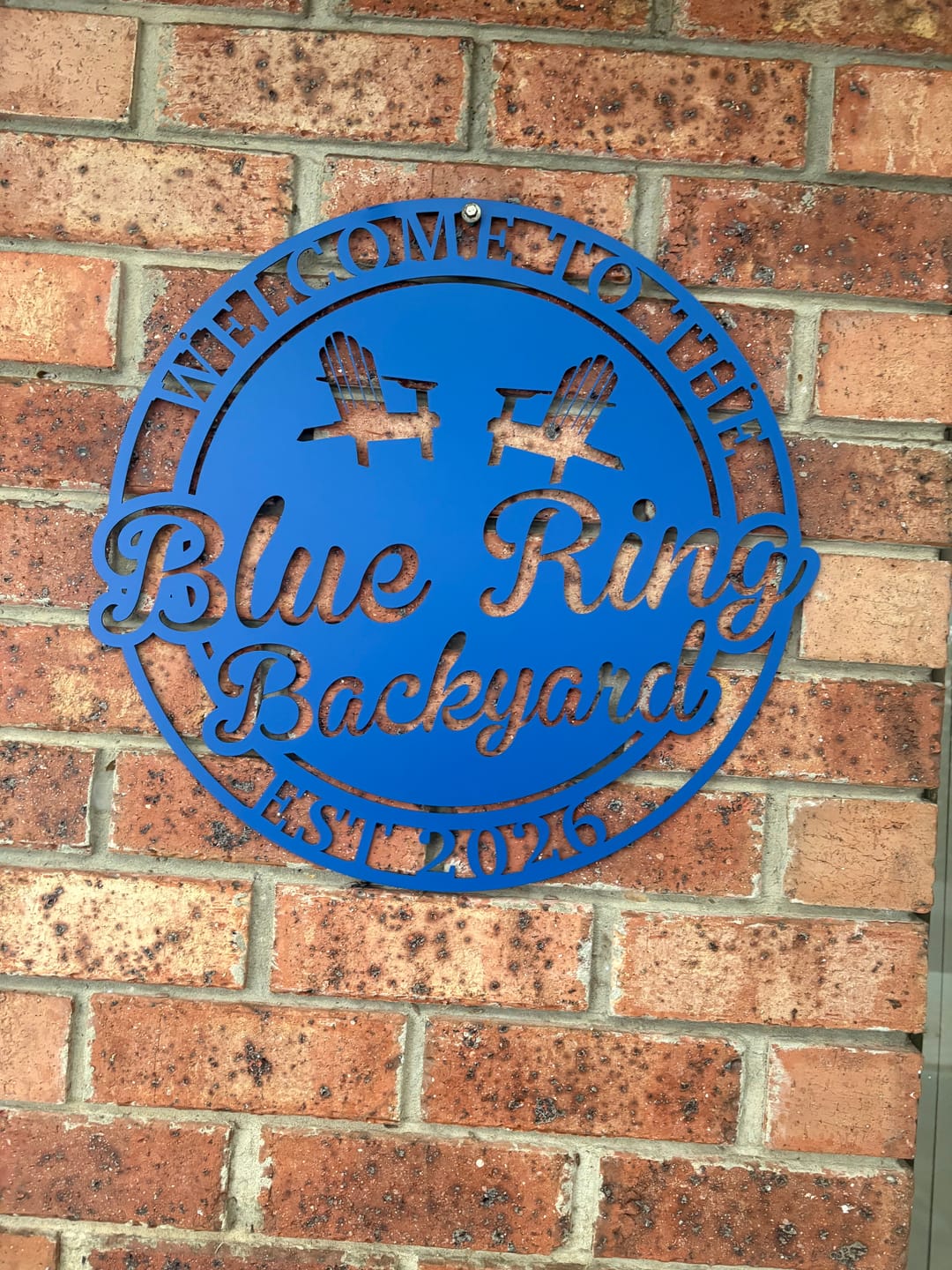 Customer photo review of Backyard Sign
