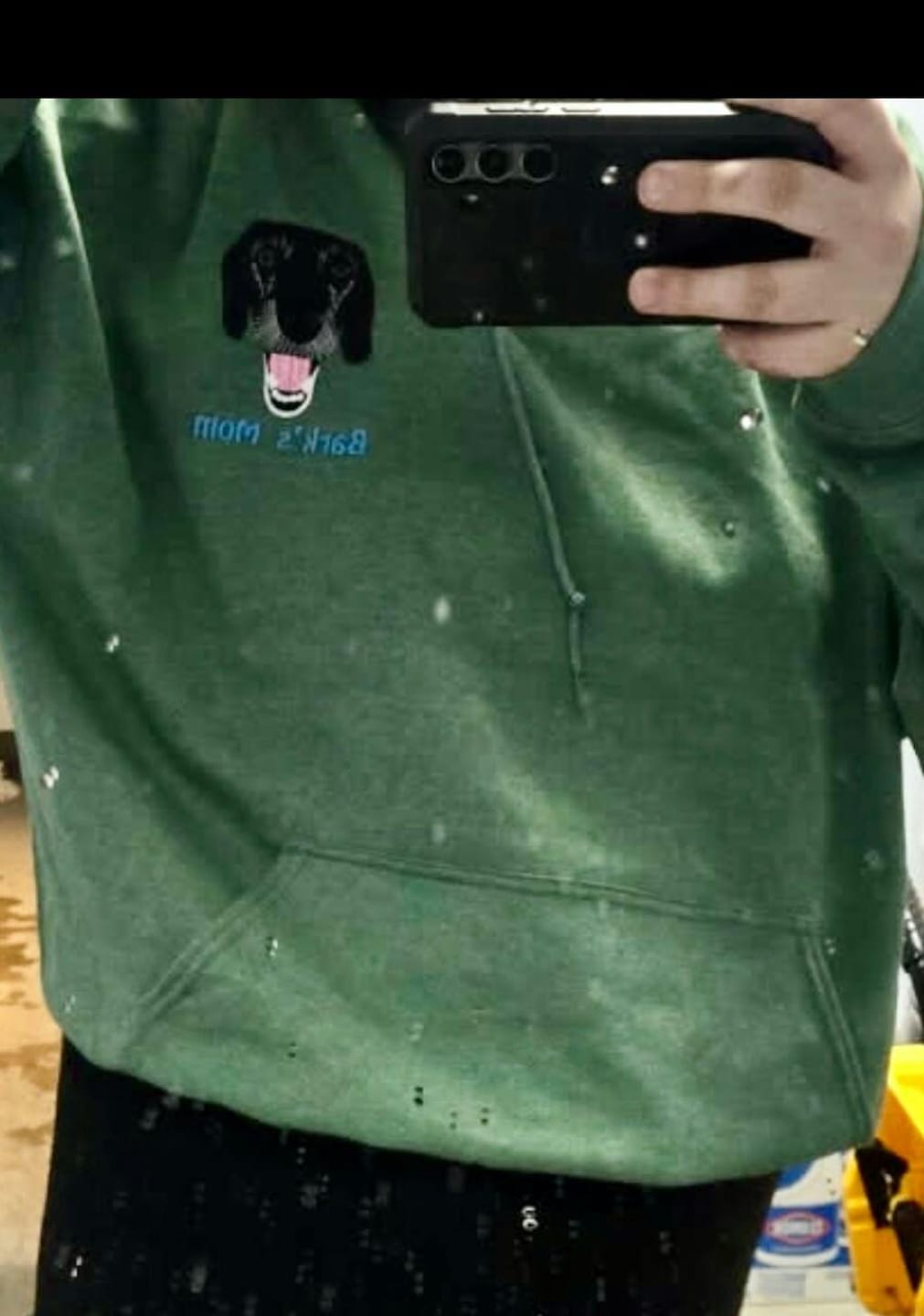 Customer photo review of Mystichot Custom Embroidered Pet Sweatshirt