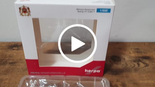 Customer video review of HERPA MOROCCO GOVERNMENT 747-8BBJ 1/500 (**)