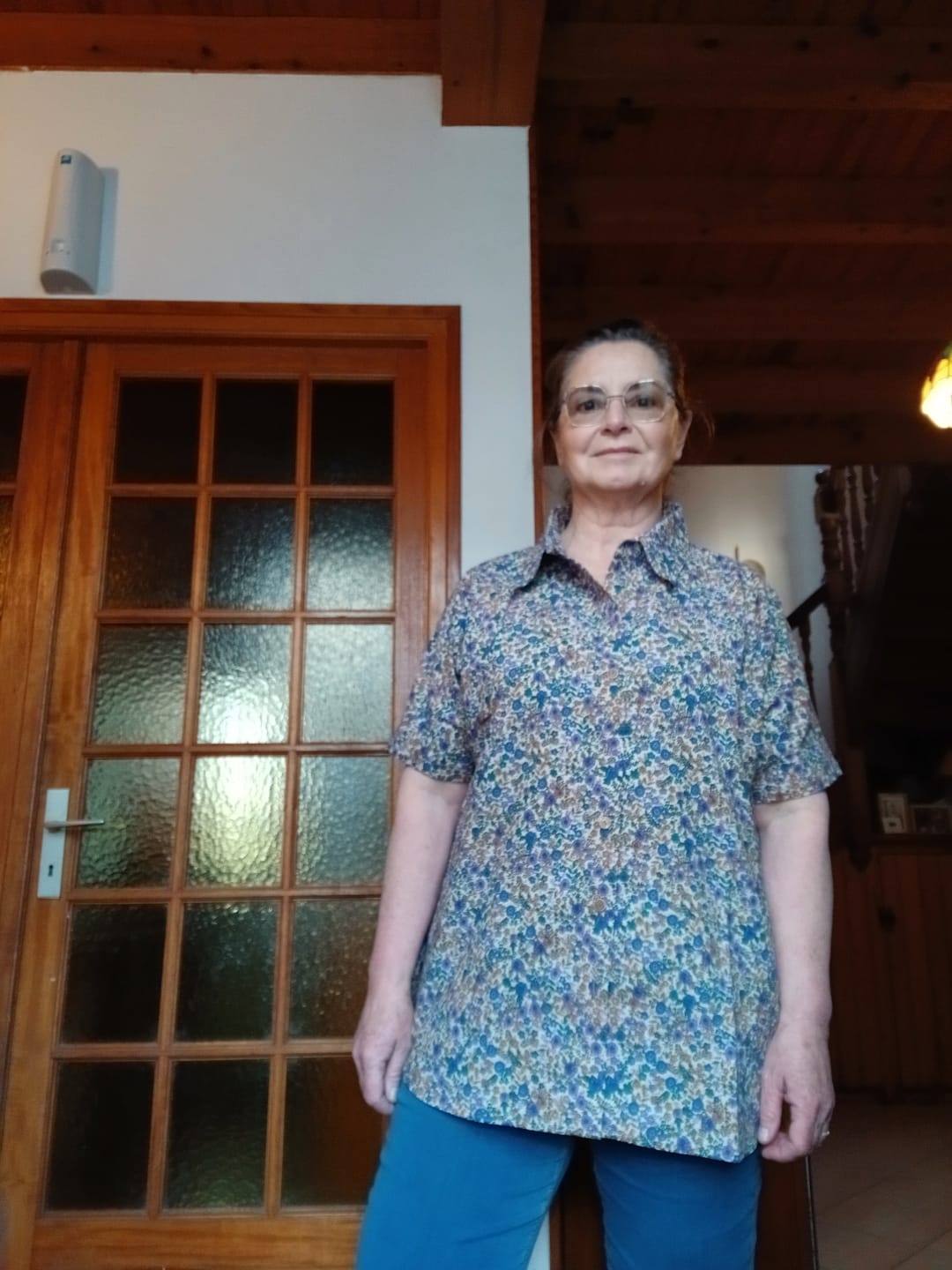 Customer photo review of Chemise Honorine - Coton champs de violettes