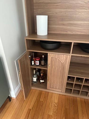 Customer photo review of Jagger 72" Tall Bar Cabinet with Hutch
