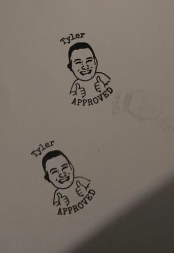 Customer photo review of Face Stamp﹘ Self-Inking Stamp﹘US