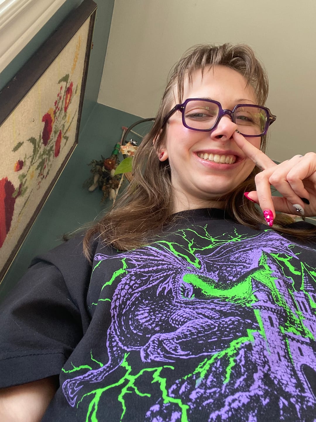 Customer photo review of Dragon Oversized Tee *LIMITED COLORWAY*