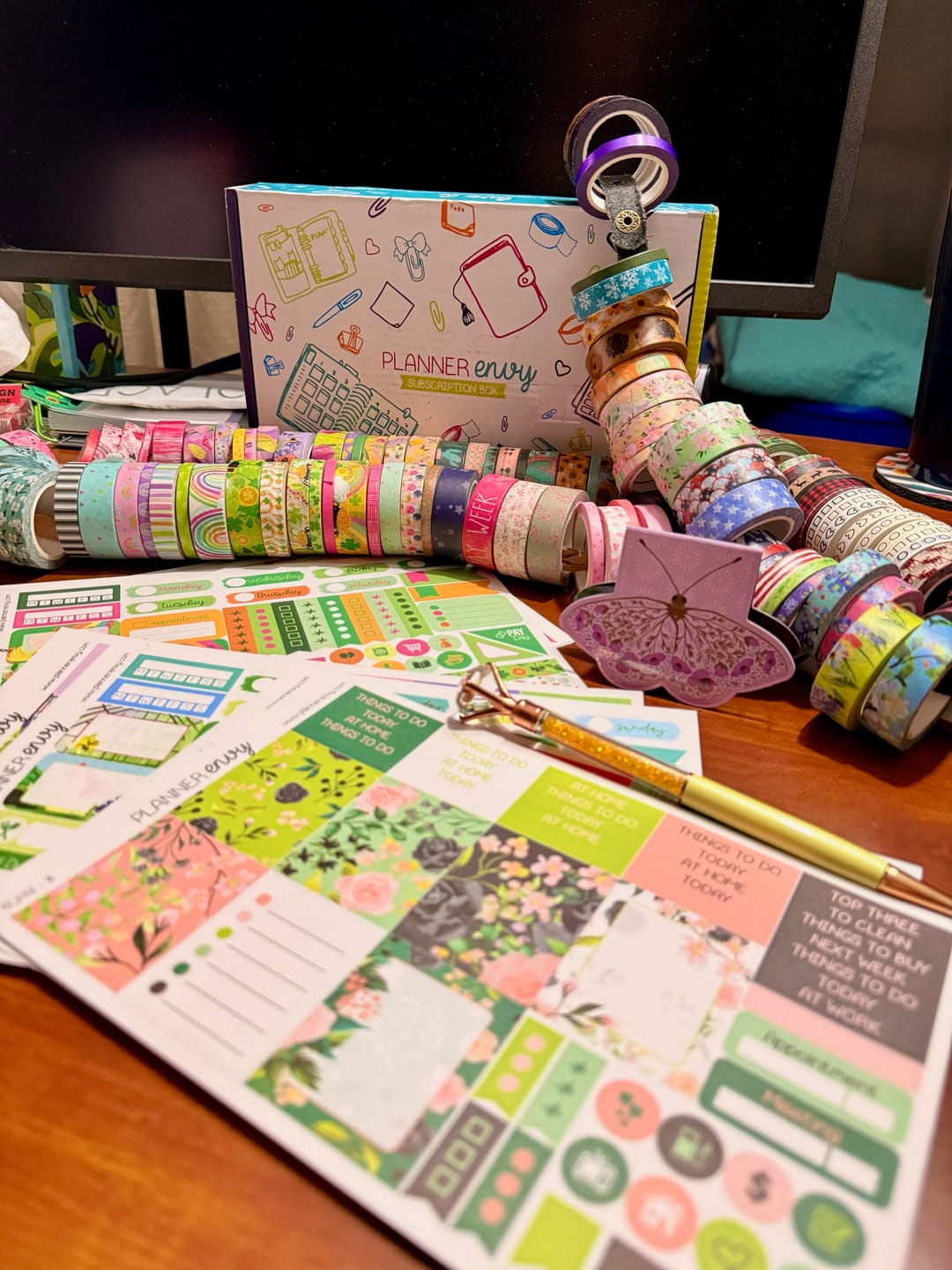 Customer photo review of Planner Sticker & Accessory Subscription + 2 Sets Washi/Month - #SUB003 - Sign up by the 20th to get the next box!