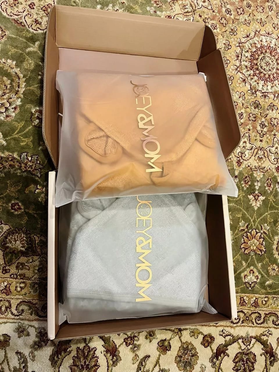 Customer photo review of Hooded Towel (Bamboo-Cotton)