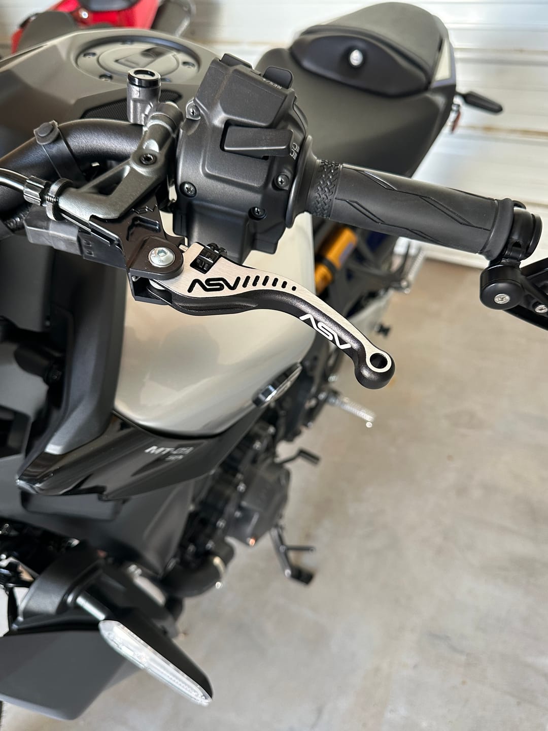 Customer photo review of Motorcycle Mirror Hole Threaded Block Off Plugs - Brogue Moto