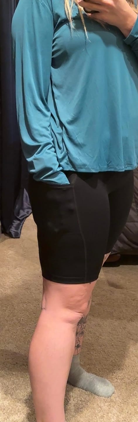 Customer photo review of Silix™ Cloud-Soft Tummy Control Pocket Short Leggings