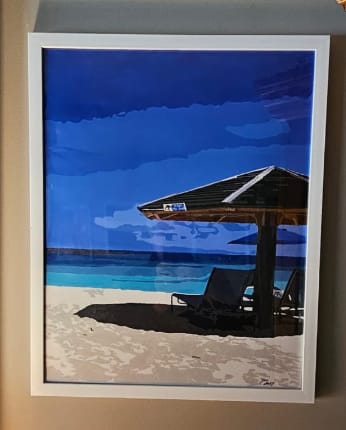 Customer photo review of Custom Paint By Numbers - Turn Trip Memory into Art