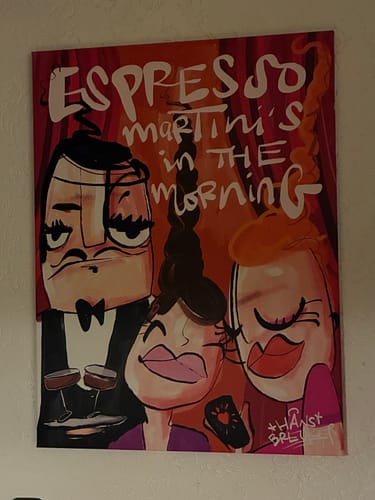 Customer photo review of Served Espresso Martini's in the morning