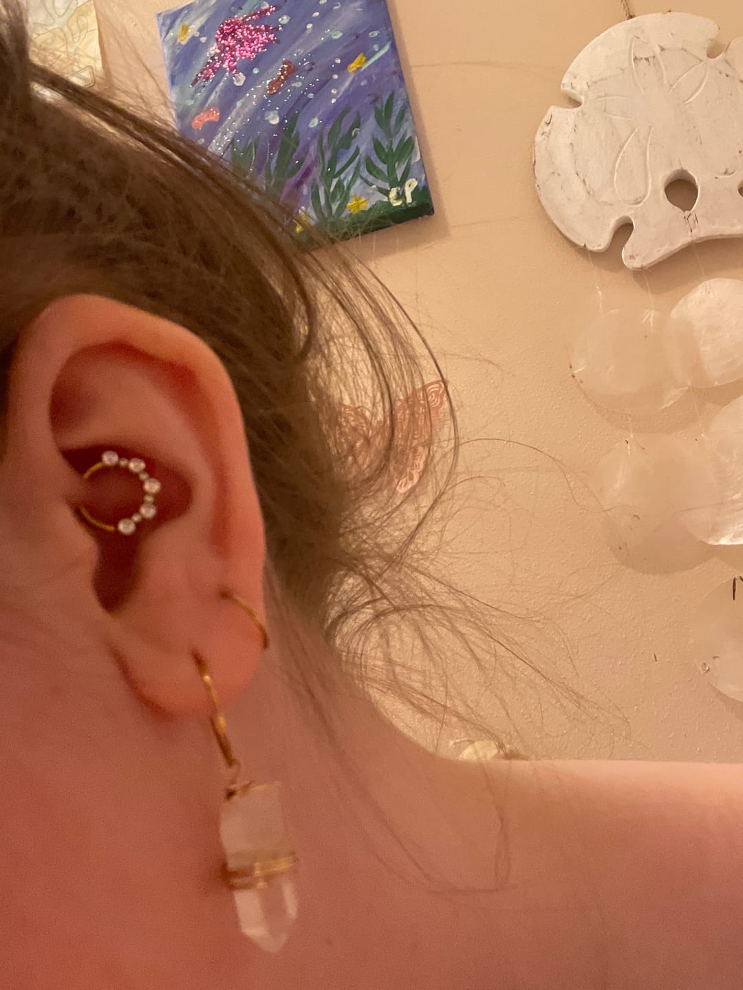 Customer photo review of CAMILLE Daith Hoop