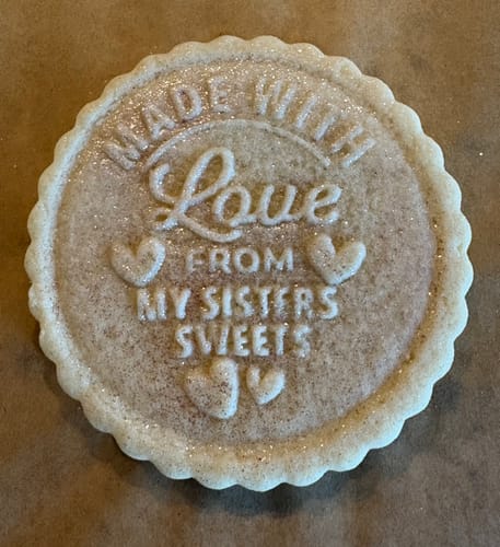 Customer photo review of Custom Christmas Cookie Stamp Embosser - Design #7