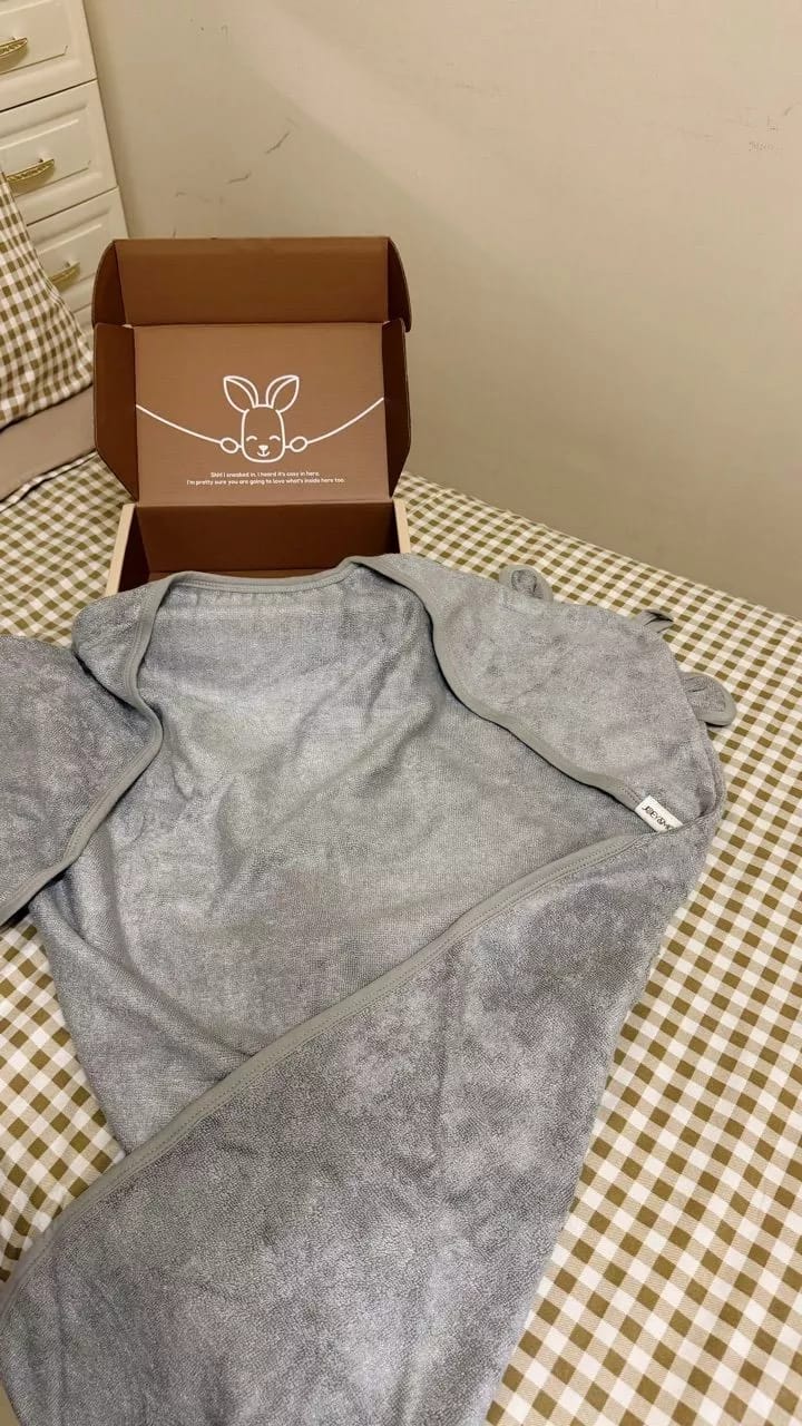 Customer photo review of Hooded Towel (Bamboo-Cotton)
