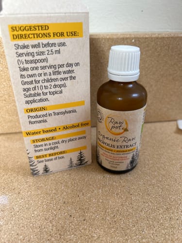 Customer photo review of Organic Raw Propolis Extract
