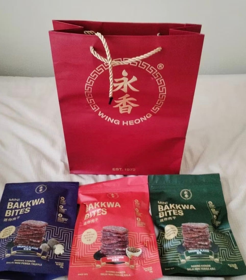 Customer photo review of BITE SIZE BAKKWA- ORIGINAL FLAVOUR (100G)