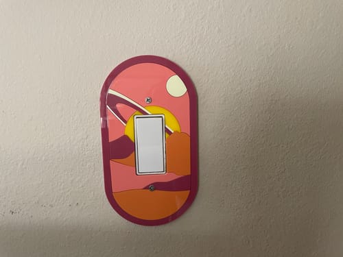 Customer photo review of Cosmic Dune Light Switch Cover