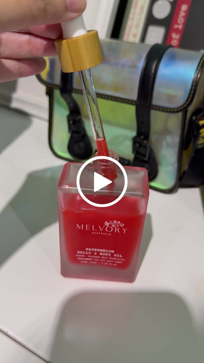 Customer video review of New Watermelon Belly & Body Oil