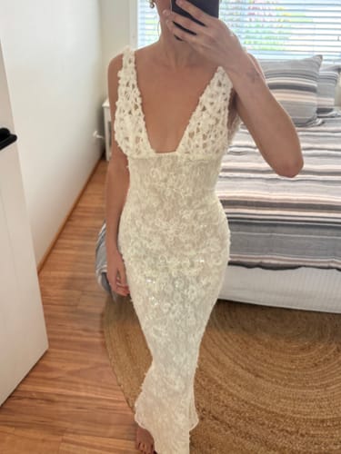 Customer photo review of Marcella Maxi Dress