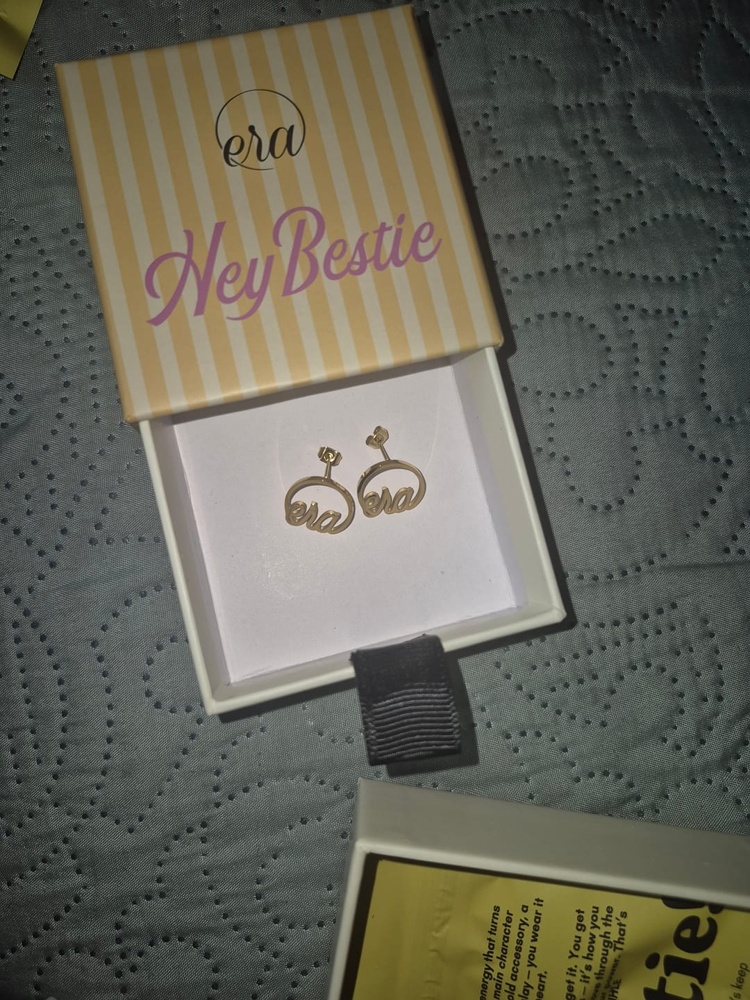 Customer photo review of Silver Era Logo Studs