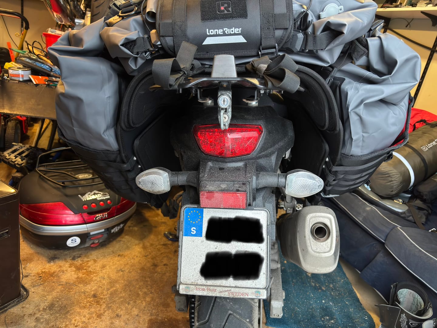Customer photo review of ADVBags 70 – Rackless Saddle Bags
