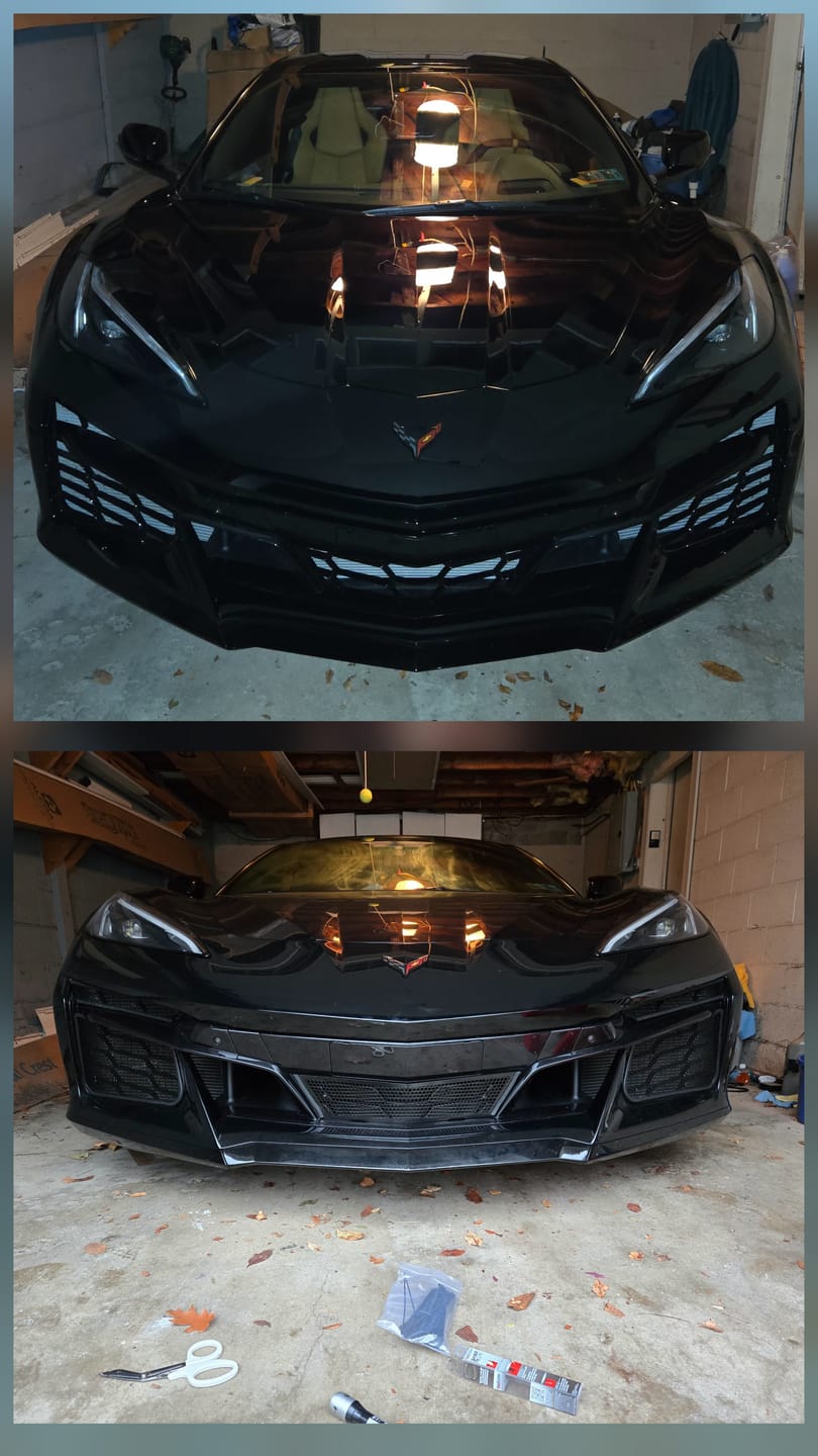 Customer photo review of Chevrolet Corvette C8 Z06 Front Radiator Mesh Grille