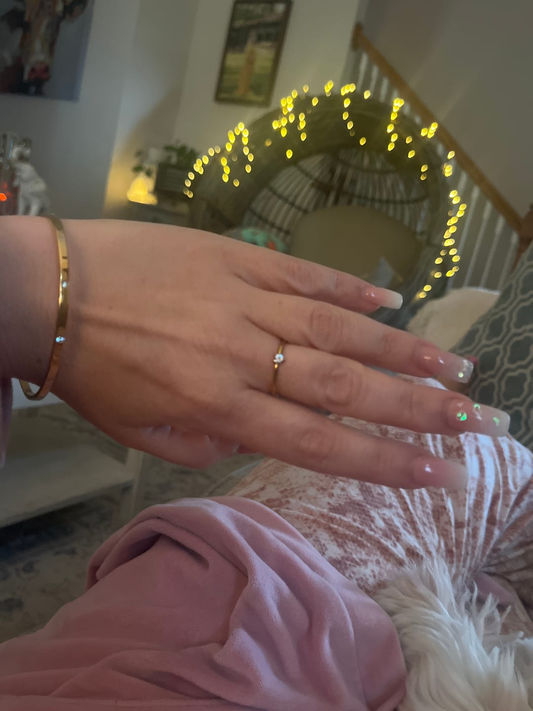 Customer photo review of 'Small Love' Crystal Heart Ring