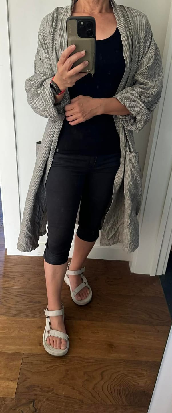 Customer photo review of Soft Linen Bathrobe Gift For Her