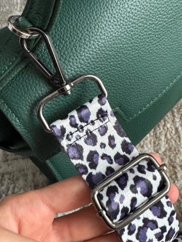 Customer photo review of Big Cat Print Cross Body Strap - wide & adjustable