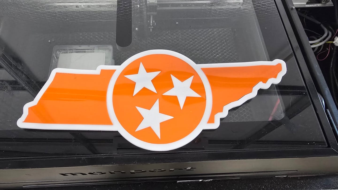 Customer photo review of Monport 65W CO2 Laser Tube for Laser Engraver