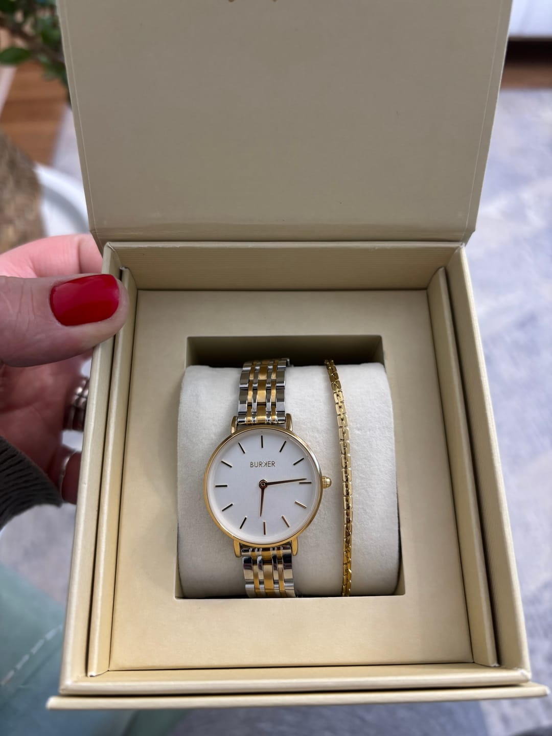 Customer photo review of Ruby Petite Gold Silver