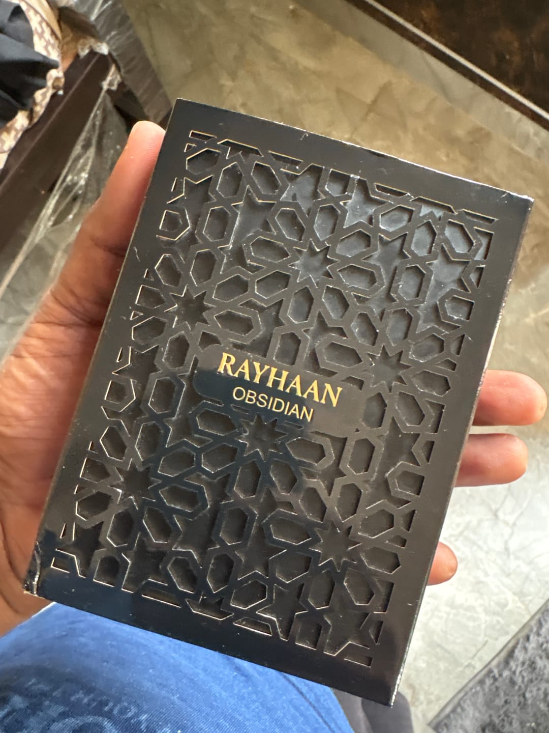 Customer photo review of Rayhaan Obsidian Eau De Parfum For Unisex