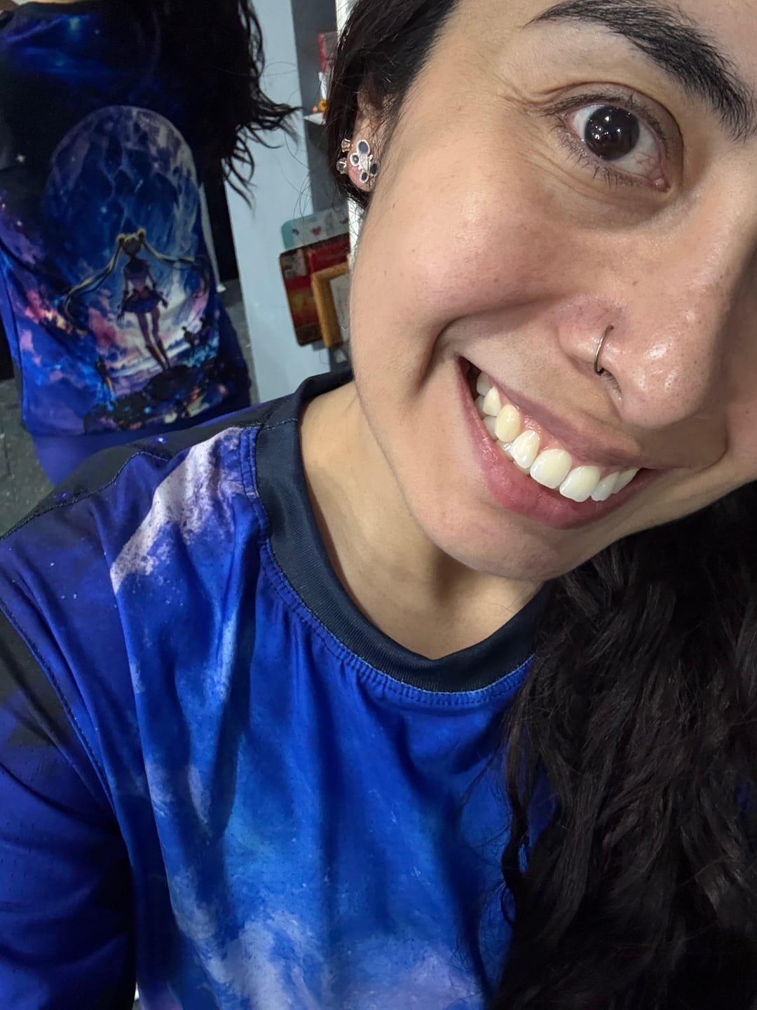 Customer photo review of Moonbound Legacy — Full Print Tee