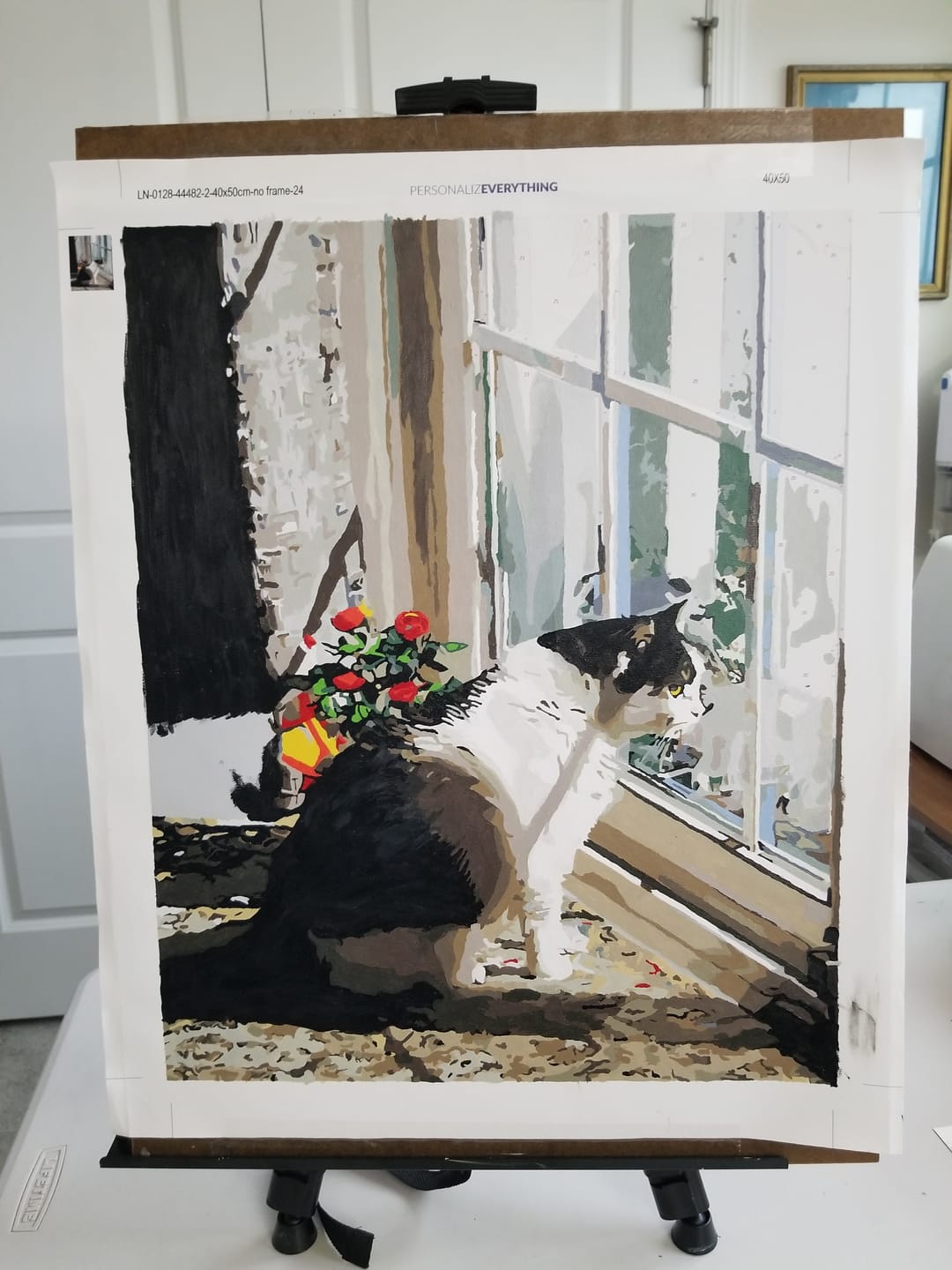 Customer photo review of Custom Paint by Number Kit