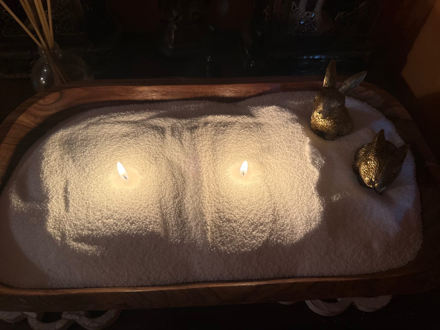 Customer photo review of Candle Sand 3kg/6.6 lb Bucket + 75 Wicks by Candlera®