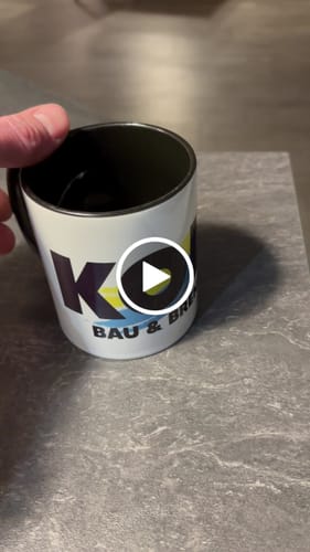 Customer video review of TassenExpress - Becher Keramik Tasse mit Logo bedruckt 325ml Firmenlogo