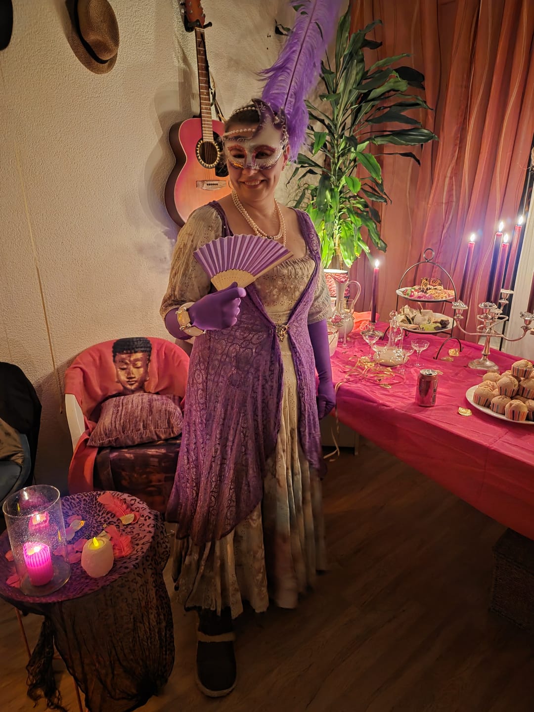 Customer photo review of Masquerade Ball/Carnival Murder Mystery Host Your Own Game Kit