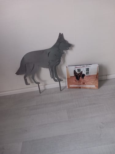 Customer photo review of Gartenstecker Schäferhund