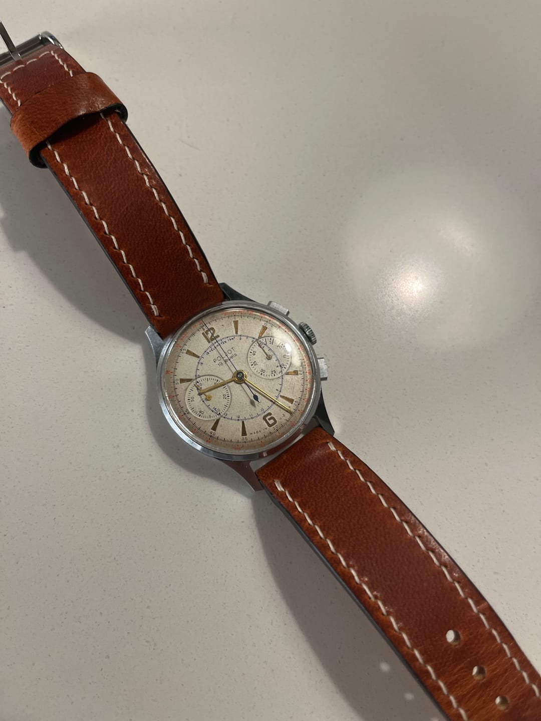 Customer photo review of Horween English Tan Dublin | Natural Thread
