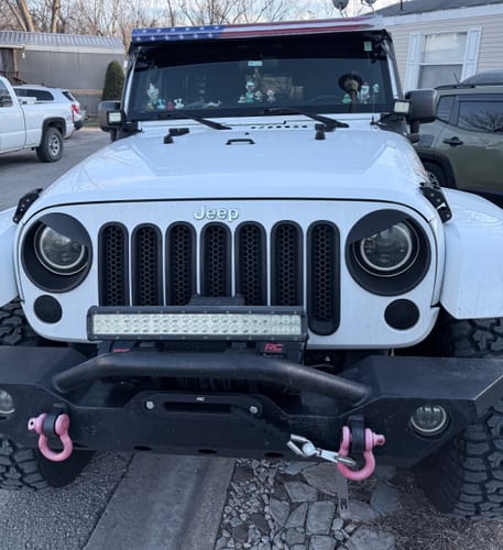 Customer photo review of Light Bar Cover | Dual Row 52"