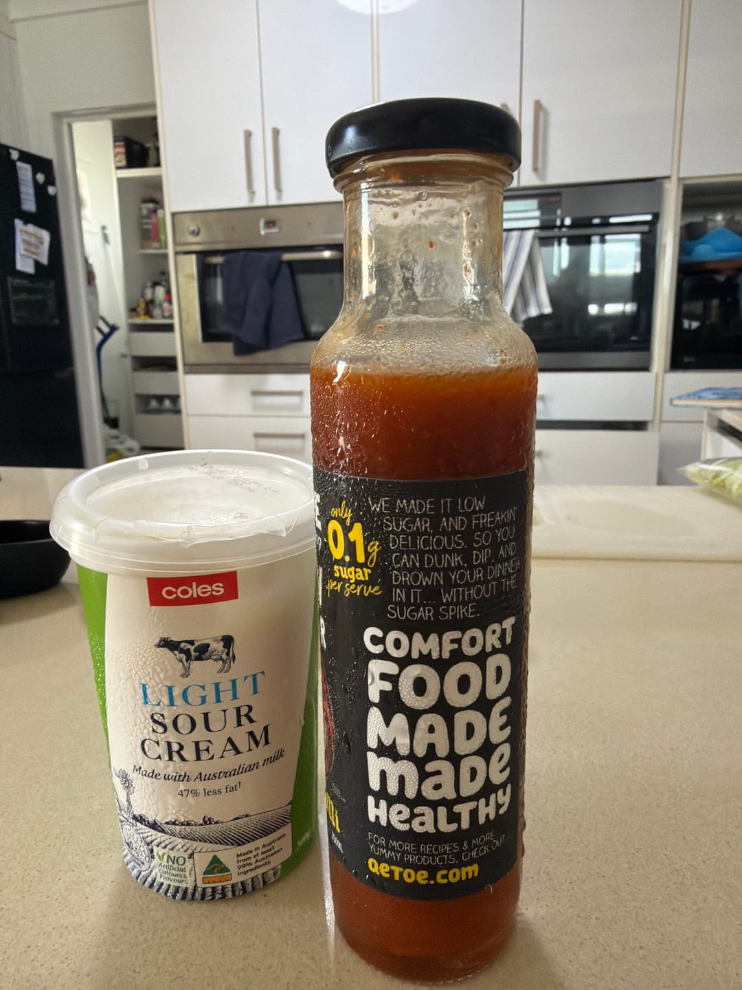 Customer photo review of Qetoe Low Sugar Sauce - Sweet Chilli 200mL