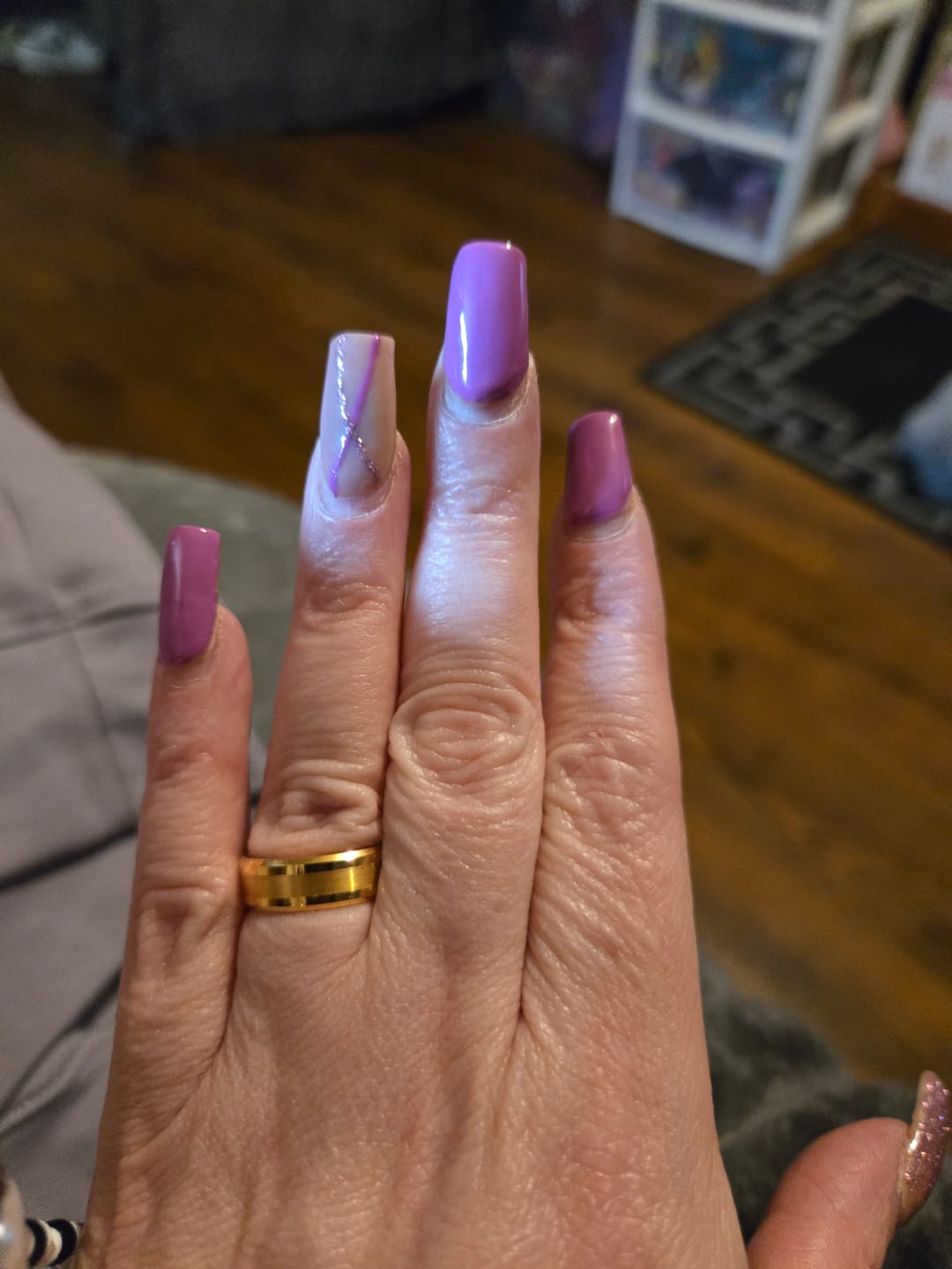 Customer photo review of The Gold Brushed Wonder Ring Set