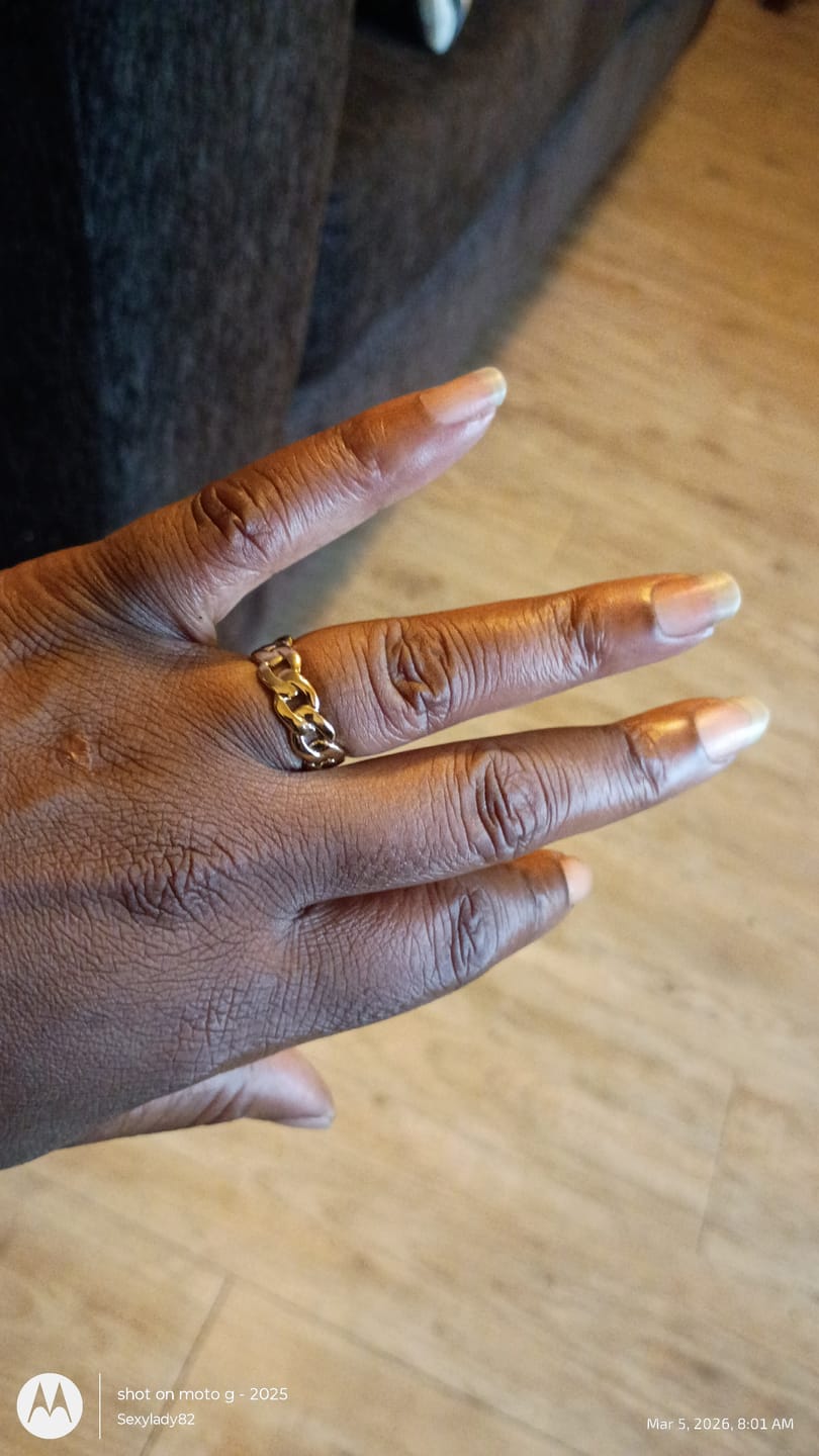 Customer photo review of Cuban Link Ring