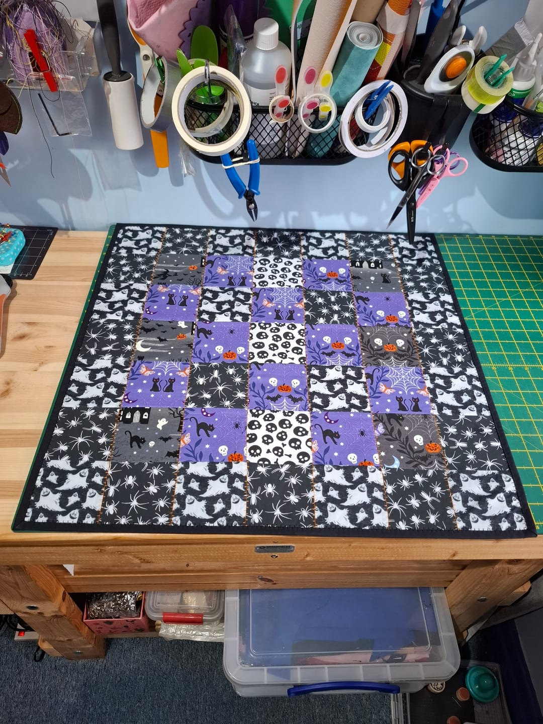 Customer photo review of All Over Spiders Polycotton Fabric